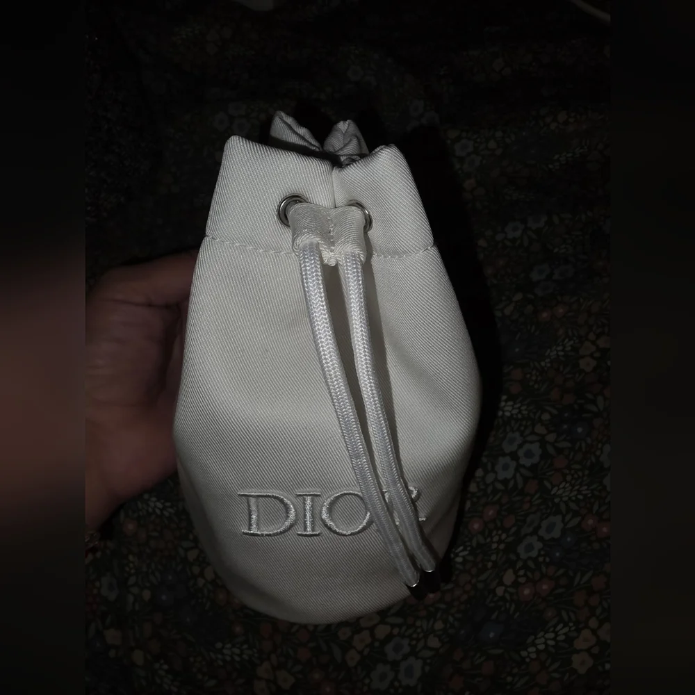 Dior Cream Drawstring Cosmetic Bag - Picture 3 of 7